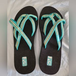 Teva Mush Sandal/Aqua--Gently Used